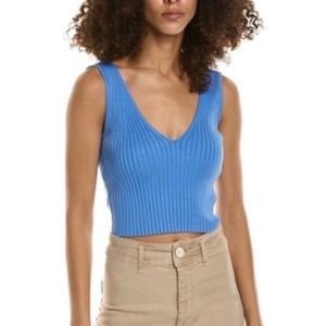NWT Madewell Kristen Slim Tank in Blue Size Small